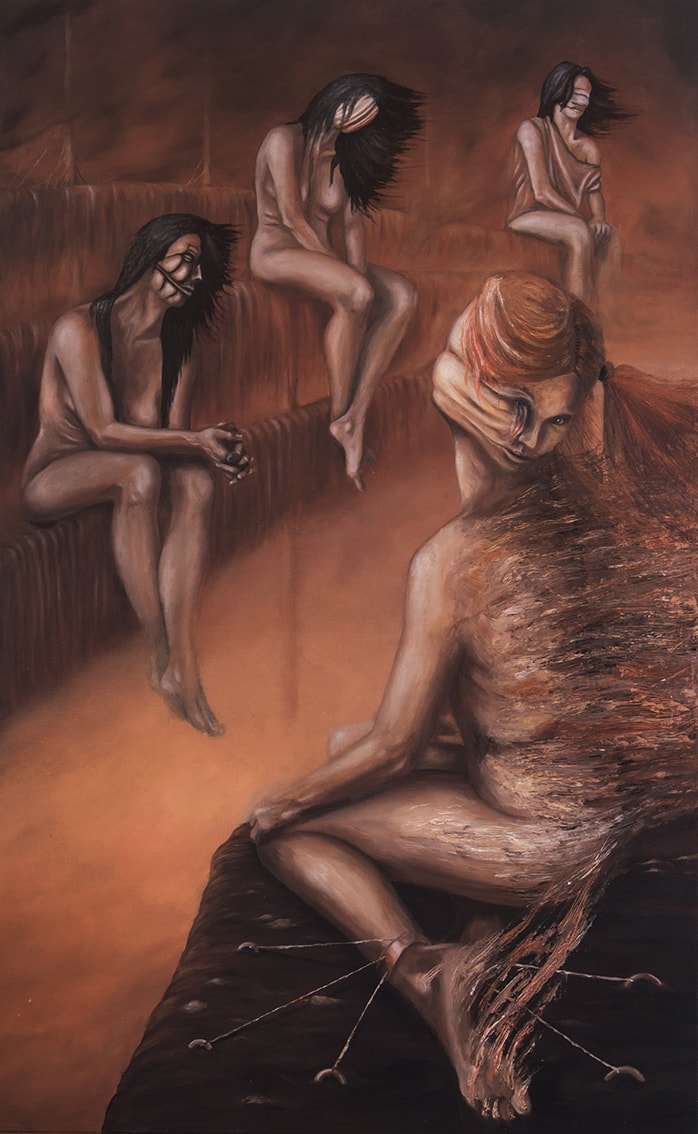 Pavel Sequens - Schizophrenia - 2015 | 80 x 50 cm | Olej, plátno | Soukromá sbírka
